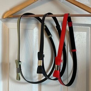 Set of 3 adjustable belts